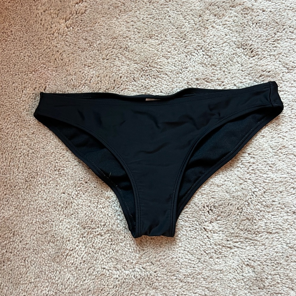 Never worn - black bikini bottoms